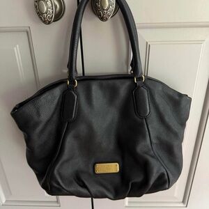 Marc Jacobs Black Tote with Gold Details